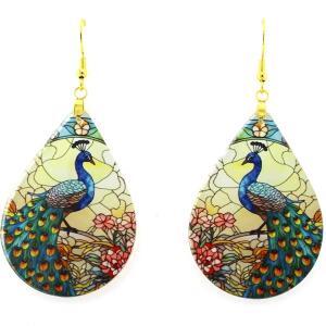 Asian-inspired Peacock Earrings