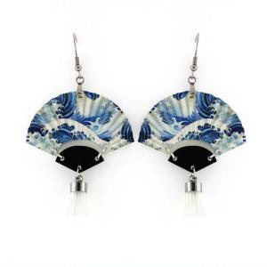 Great-wave-tassel-earrings